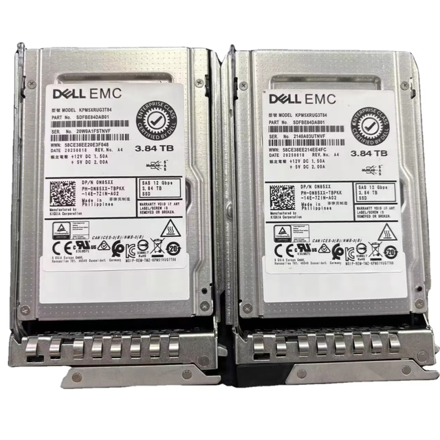 Large Inventory Ship dell 3.84TB SAS 12Gbps 2.5" Enterprise SSD Solid State Drive for PowerEdge R750 R760 R770 Server