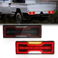 YBJ, accesorios para coche, luces traseras LED de humo rojo para Land Cruiser FJ76 LC78, montaje de lámpara trasera 2007-2021 LC79, luz trasera LED