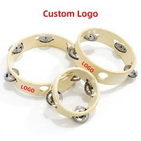 Headless Tambourine Musical Educational Hand Instrument Bulk Custom Logo Chinese Percussion Instrument 4 in Mini Hand Bell Drum