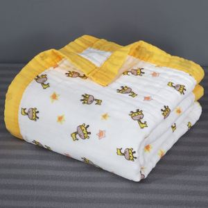 Hot Sale 6 Layer Cotton Muslin <b>Swaddle</b> Custom Printed Organic Baby <b>Blanket</b> Infant <b>Swaddle</b> <b>Blankets</b> - Product Image 5