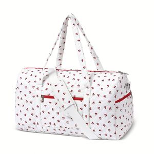 Sac de voyage matelassé en gros, sacs de voyage floraux, sac de week-end avec poche zippée, sac de danse, organisateur de sacs - Product Image 1