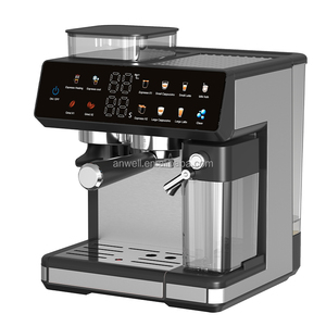 Anwell New Design <b>Fully</b> <b>Automatic</b> Professional <b>Coffee</b> <b>Machine</b> Cappuccino Latte <b>Coffee</b> Makers With <b>Coffee</b> Milk - Product Image 1