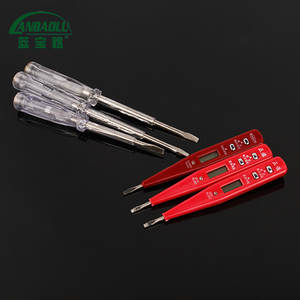 Lápiz de Prueba Digital Lanbaolu 12V 250V AC/DC con Pantalla LCD para Reparaciones Domésticas y Pruebas de Iluminación LED - Product Image 1