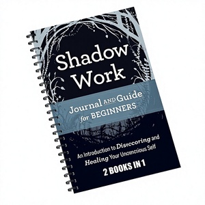 Diario de Trabajo con Sombras de Diseño Original y Guía para Principiantes, Cuaderno Espiralado para la Exploración del Consciente y el Inconsciente - Product Image 1