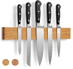 Nouveau produit phare : <span class=keywords><strong>Support</strong></span> magnétique mural en bambou puissant pour couteaux, ustensiles et outils - Product Image 1
