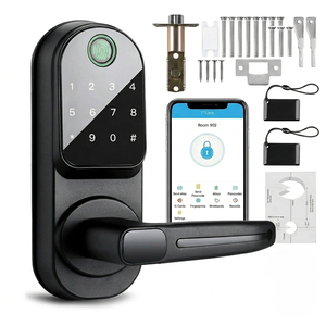 Serrure Intelligente à Prix de Gros avec Affichage du Mot de Passe, Déverrouillage par Empreinte Digitale et Application WiFi Ttlock/Tuya, Serrure Numérique à Pêne Simple pour Mortaise US - Product Image 1