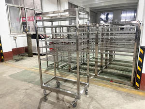 Personnalisé 304 sus chariot fumoir viande chariot suspendu chariots à viande saucisse fumer support palette - Product Image 3