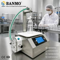 BANMO BM-CSY-A16 Machine de remplissage automatique de crème, lotion et shampoing avec pompe à lobes doseuse et cellule de pesage, modèle de table