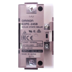 ออมรอน G3PE-245B โซลิดสเตตรีเลย์ AC100-240V 45A DC12-24V อินพุตควบคุมอุตสาหกรรม - Product Image 1