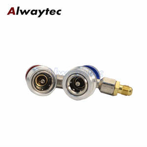 समायोज्य r134a फिटिंग एच/एल त्वरित कूपलर एडाप्टर एसी कार एयर फ्रीन कंडीशनर प्रशीतन कई गेज नली कनेक्टर - Product Image 6