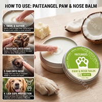 Baume Apaisant pour Pattes de Chien 60g Hydratant Réparateur Nez Fissuré Absorption Rapide Ingrédients Naturels Sans Danger pour la Léchage Huile de Coco Marque Privée