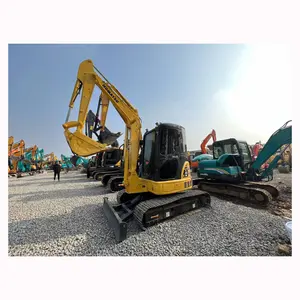 รถขุดขนาดเล็กมือสองคุณภาพสูง Komatsu PC55MR 5.5Ton รถขุดมือสองญี่ปุ่นลดราคา