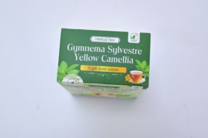 Sachets de thé aux herbes biologiques de Gymnema Sylvestre et de Camélia Jaune vietnamiens séchés à froid pour rituel quotidien, marque privée disponible - Product Image 5