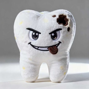 <span class=keywords><strong>Peluche</strong></span> Personalizzato Divertente Dente Malvagio con Denti Mancanti Mascotte Aziendale Personalizzata in <span class=keywords><strong>Peluche</strong></span> per Bambini e Adulti - Product Image 3