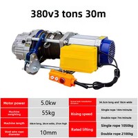 Palans électriques à câble métallique KCD 500 kg 380 V avec câble de 100 m et télécommande sans fil