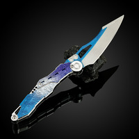 Arena Breakout-Cuchillo de juguete plegable para rebotar, accesorio de daga de 22CM, modelo de arma de juego de rol, cuchillo de juguete decorativo artesanal de metal