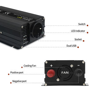 घरेलू डीसी एसी पावर इन्वर्टर 800w 2000w 12v 220v कार के लिए संशोधित साइन वेव इन्वर्टर - Product Image 3