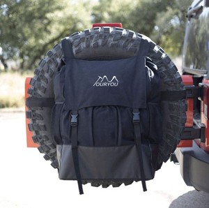<span class=keywords><strong>Mochila</strong></span> Impermeable Unisex <span class=keywords><strong>de</strong></span> Lona <span class=keywords><strong>de</strong></span> 16 Onzas para Neumáticos, Bolsa <span class=keywords><strong>de</strong></span> Basura para SUV con Fondo Reforzado <span class=keywords><strong>de</strong></span> PVC para Viajes al Aire Libre - Product Image 2