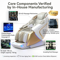 Fauteuil de massage à air quantique YIJIE Premium 4D Dual 4D Core, zéro gravité, massage corporel complet pour centre commercial