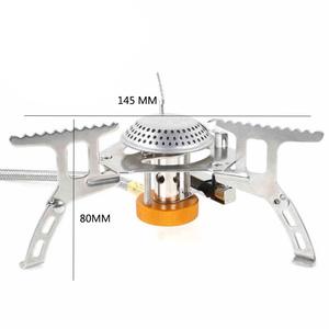 Réchaud de camping portable à gaz avec allumage électrique, fourneau séparé, extérieur, argent, temps de chauffe de 10 minutes - Product Image 4