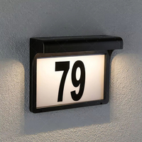BOYANG personnalisé Design moderne noir acrylique chambre d'hôtel panneau de porte lumière LED signe de numéro de maison