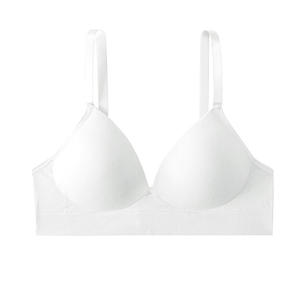 Sujetador sin costuras de talle alto para mujer, con copas de látex fijas, sin aros, cómodo, tipo bikini, top tipo chaleco, soporte sin aros, patrón liso, cintura alta - Product Image 5