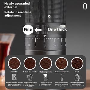 Moulin à café portable moderne 38 mm à sept étoiles pour extérieur, moulin à main en métal avec noyau en acier et réglage externe pour la maison, l'hôtel et la voiture - Product Image 5
