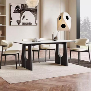 <span class=keywords><strong>Tavolo</strong></span> da Pranzo <span class=keywords><strong>Rettangolare</strong></span> Sospeso in Legno Massello Moderno e Lussuoso con Sedie, Produzione 2026 - Product Image 5