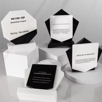 Premios de Cristal de Mármol JN Honor, Diseño Personalizado, Trofeo de Cristal de Mármol de Alta Calidad, Premio de Mármol Personalizado en Blanco