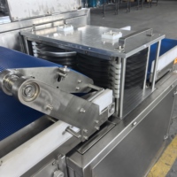 Nouvelle machine à trancher la viande fraîche/congelée horizontale à bande transporteuse automatique Huizheng Industrial, lame en acier inoxydable réglable