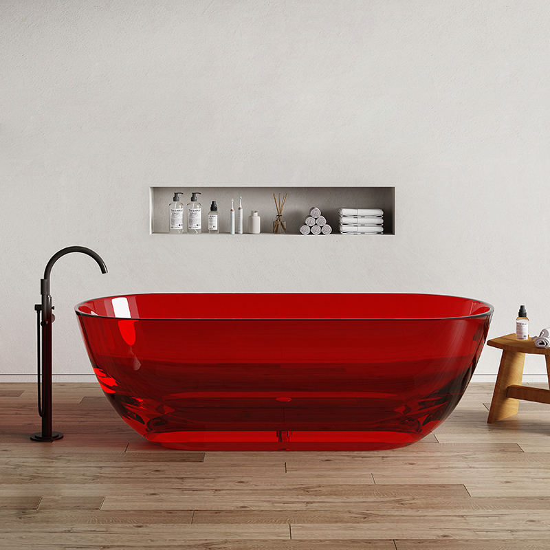 Transparent wine red