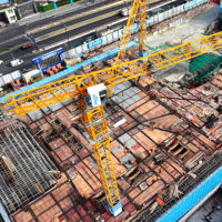 Düz Tavanlı İnşaat Ekipmanları Kule Vinç DH268 7025 Düşük Fiyatlı 12 Ton 16 Ton Kule Vinç CE Belgeli