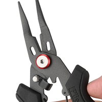 Pince de pêche en acier inoxydable avec revêtement Téflon, pince à anneaux brisés, dégorgeoir, coupe-ligne de pêche