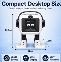 Robot de bureau EMO version IA ESP32-S3, robot interactif intelligent pour la conversation et la danse, reconnaissance d'image, chargement Type-C, développement DIY
