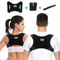 Correcteur de posture réglable pour hommes et femmes, soutien dorsal, correcteur de posture assise, ceinture pour le haut du dos et la cyphose
