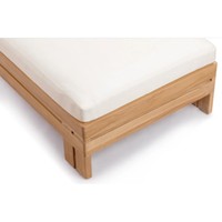 Chaise longue de balcon en teck massif pour extérieur, avec coussins confortables, pour piscine et patio