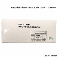 Diode redresseuse traversante Chengcheng 1N5408 IN5408 3A 1000V avec bornes en cuivre 1.2x58mm -65°C~+150°C