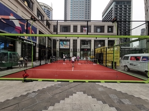 Precio de fábrica Seguridad Padel Court Fabricantes deportivos Tenis <span class=keywords><strong>Padlle</strong></span> canchas de tenis con techo - Product Image 6