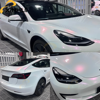 Film Pelindung Bodi Mobil TPU Warna Berubah Diamond White Shift Red 7.5 Mil 1.52x15M Self Healing Anti Gores Pelindung Cat OEM/ODM