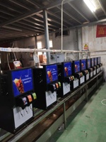 Distributeur de boissons gazeuses froides pour comptoir, machine à soda à 2 robinets, machine à boissons post-mix pour cinéma et buffet