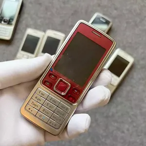 도매 저렴한 키패드 핸드폰 노키아 6300 GSM 원래 사용 된 휴대 전화 바 기능 전화 105 106 125 6310