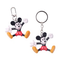 Vente chaude 3D Dessin Animé Mickey Conception PVC Sac En Caoutchouc Charme Porte-clés Cadeau Dragonne Porte-clés En Caoutchouc Personnalisé