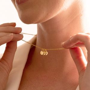 Collana iniziale personalizzata placcata in oro 18k alla moda collana iniziale ipoallergenica con nome di <span class=keywords><strong>bambini</strong></span> - Product Image 3