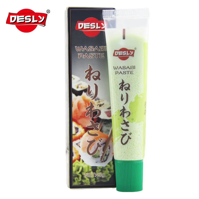 Japanese Wasabi Root Sea Food Eating Paste Wholesale 43 g Desly Brand Sushi Wasabi Paste in Tube