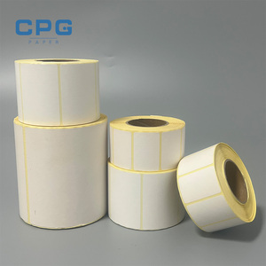 Professional Grade Direct Thermal Label Roll Top Coated High Quality Glossy 57x55mm Package Printing Thermal Roll Paper Sticker - Product Image 1