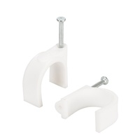 Accessoires de câblage électrique Petits clips de câble de 4mm avec clips de fixation de fil blanc