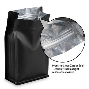 Bolsa de Café Compostable al por Mayor con Cierre de Aluminio, 100g 250g 500g, Empaque de Café con Fondo Plano y Cierre Personalizado - Product Image 6