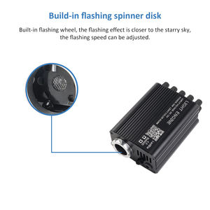 16W RGBW LED Yıldızlı Gökyüzü Projektörü 3m 500+240 adet 0.75mm Fiberler Ses Aktifli APP Uzaktan Kumandalı Araç Tavanı IP54 - Product Image 2