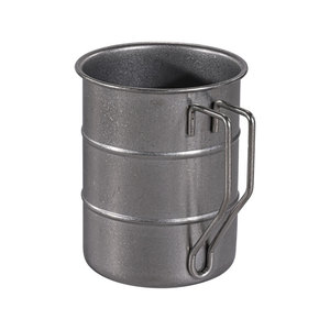 Retro Stainless Steel <b>Mug</b> 304 Metal Coffee Beer Cup Outdoor Use Distressed Design - Product Image 3