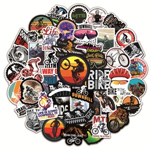50 Stück Mountainbike Downhill Sport Graffiti Aufkleber für Jungen Gepäck Laptop Skateboard Diy Dekor Vinyl <span class=keywords><strong>MTB</strong></span> Aufkleber - Product Image 1